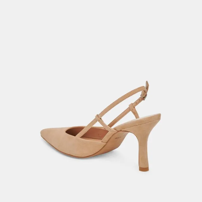 Dolce Vita Kim Heels Tan Suede Women Heels