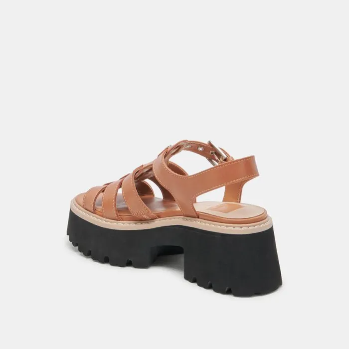 Dolce Vita Latice Sandals Brown Leather Women Sandals