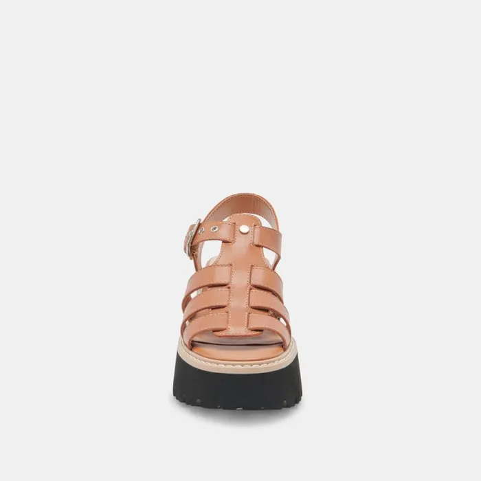 Dolce Vita Latice Sandals Brown Leather Women Sandals