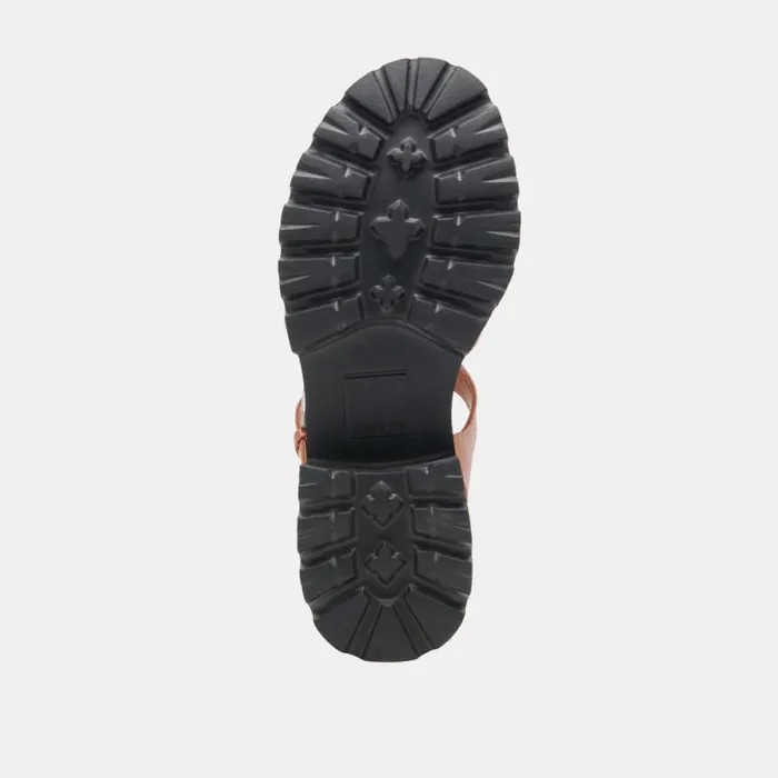 Dolce Vita Latice Sandals Brown Leather Women Sandals