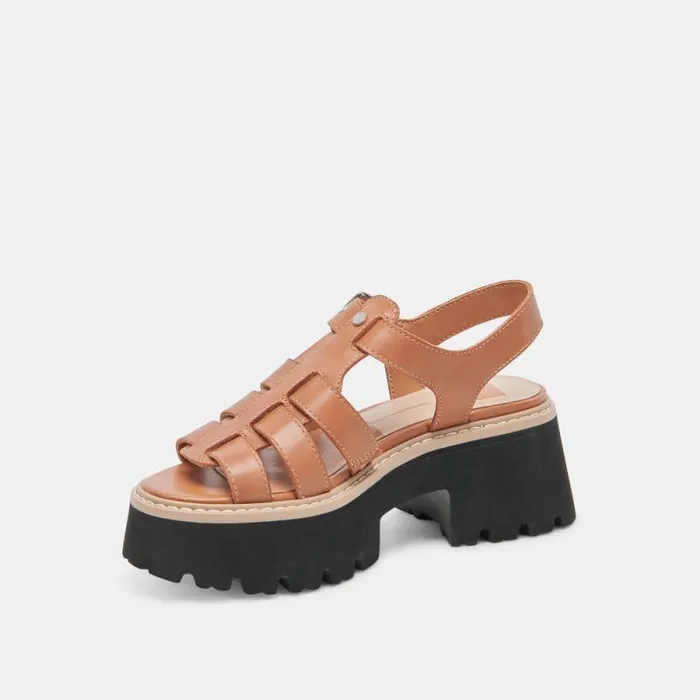 Dolce Vita Latice Sandals Brown Leather Women Sandals