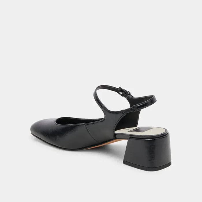 Dolce Vita Maggi Heels Midnight Crinkle Patent Women Heels