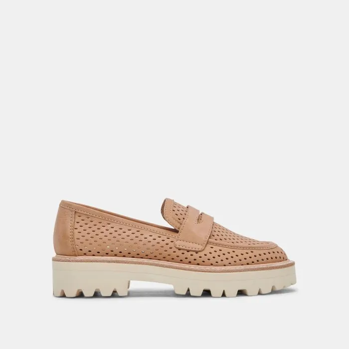 Dolce Vita Malila Loafers Toffee Nubuck Women Flats and Loafers