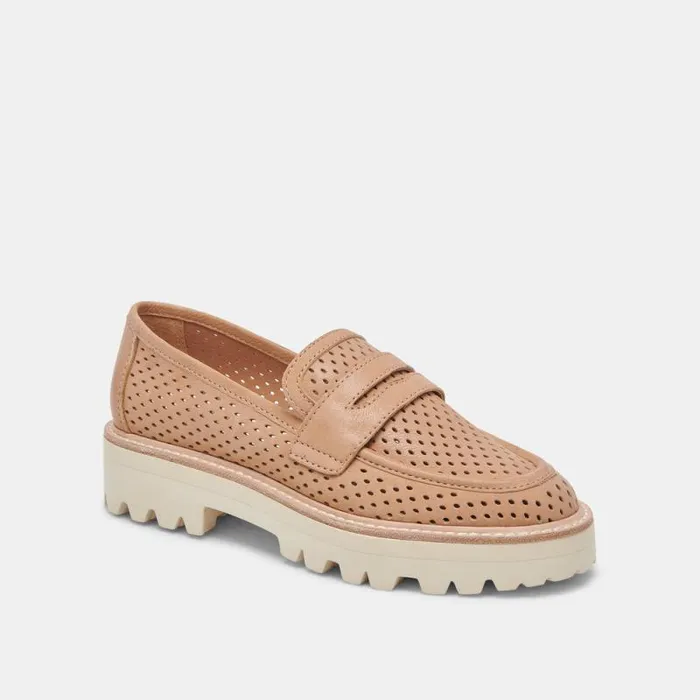 Dolce Vita Malila Loafers Toffee Nubuck Women Flats and Loafers