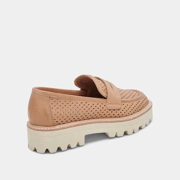 Dolce Vita Malila Loafers Toffee Nubuck Women Flats and Loafers