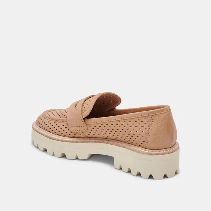 Dolce Vita Malila Loafers Toffee Nubuck Women Flats and Loafers