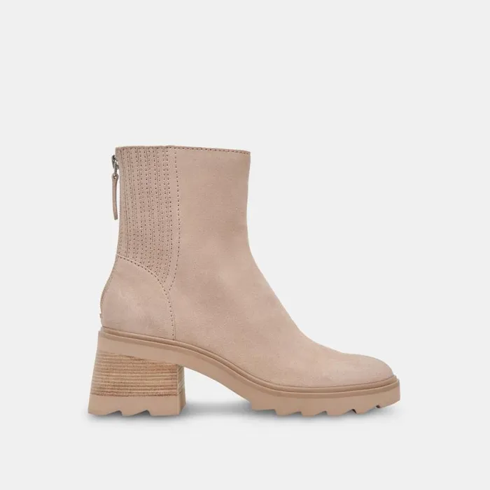 Dolce Vita Martey H2O Boots Taupe Suede Women Boots and Booties