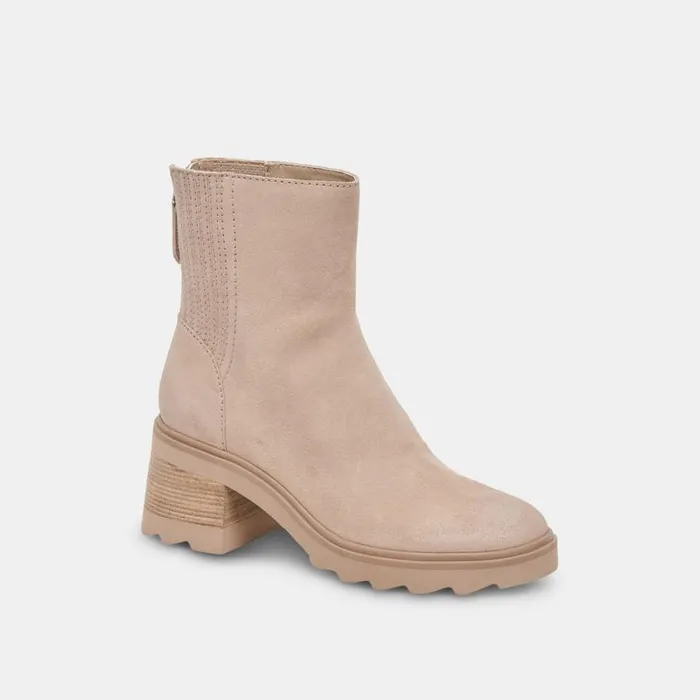 Dolce Vita Martey H2O Boots Taupe Suede Women Boots and Booties