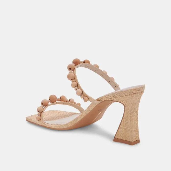 Dolce Vita Naja Heels Beachwood Raffia Women Heels