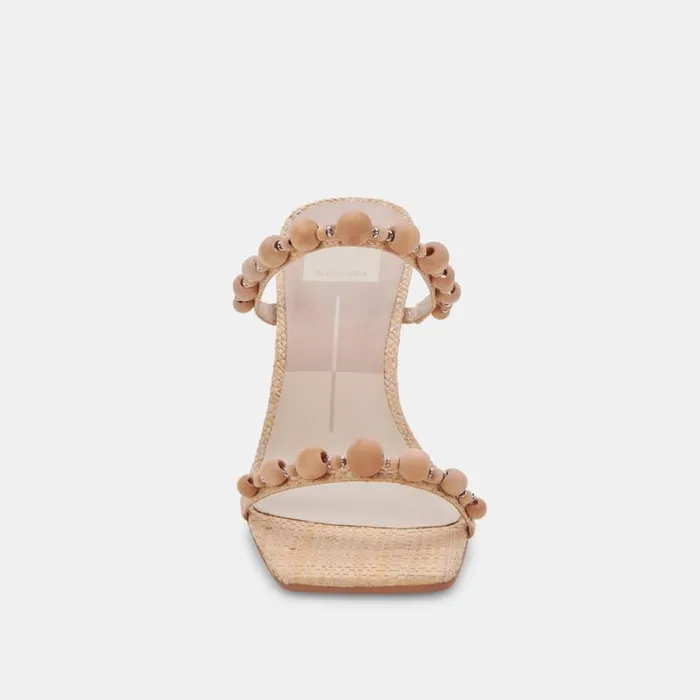 Dolce Vita Naja Heels Beachwood Raffia Women Heels