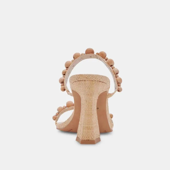 Dolce Vita Naja Heels Beachwood Raffia Women Heels