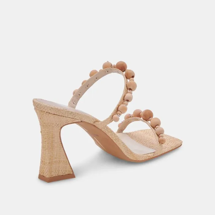 Dolce Vita Naja Heels Beachwood Raffia Women Heels
