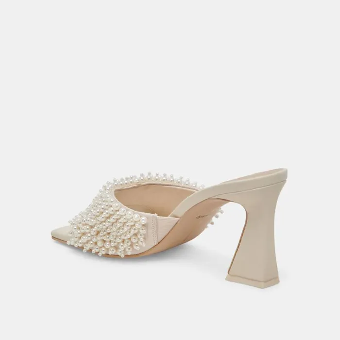 Dolce Vita Nandy Pearl Heels Vanilla Pearls Women Heels