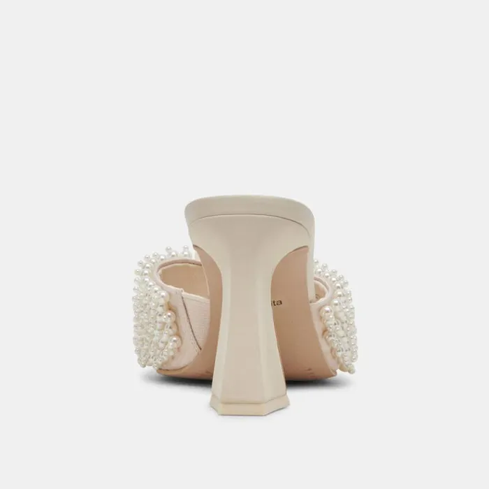 Dolce Vita Nandy Pearl Heels Vanilla Pearls Women Heels