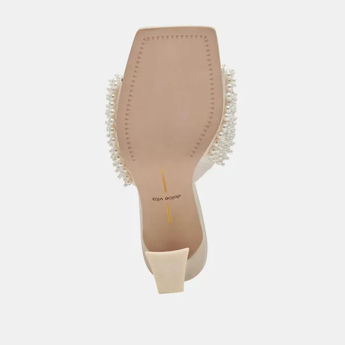 Dolce Vita Nandy Pearl Heels Vanilla Pearls Women Heels