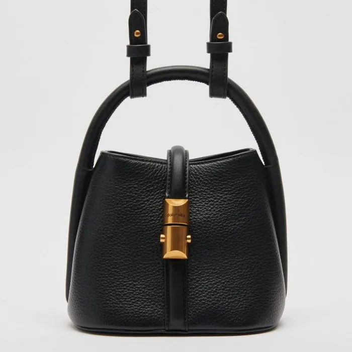 Dolce Vita Neve Crossbody Black Leather Women Handbags