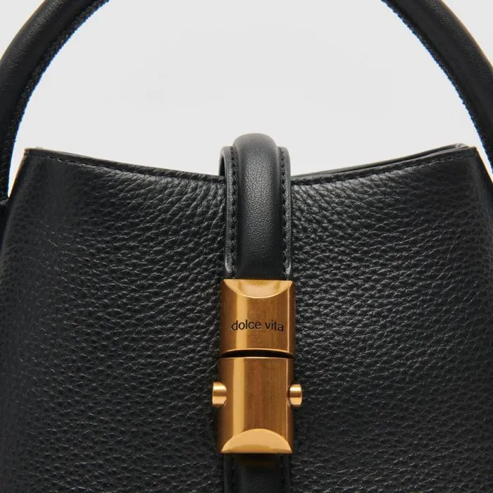 Dolce Vita Neve Crossbody Black Leather Women Handbags