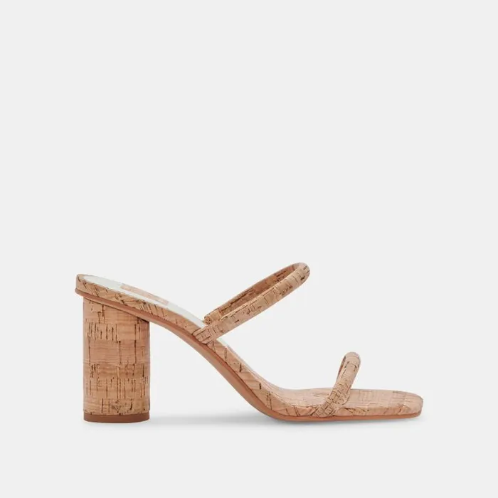 Dolce Vita Noles Heels Natural Cork Women Heels