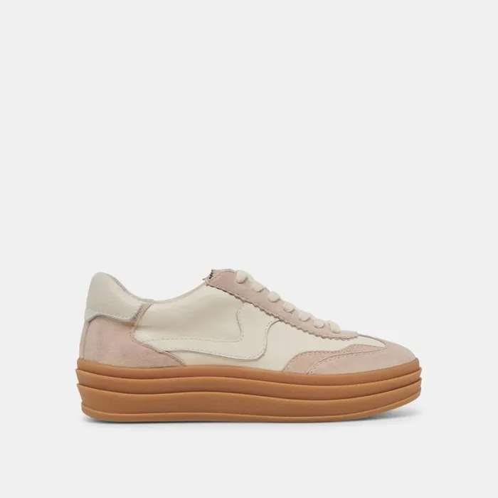 Dolce Vita Notice X Sneakers Ivory Multi Leather Women Sneakers