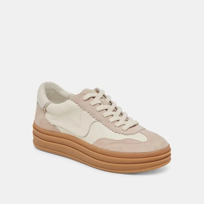 Dolce Vita Notice X Sneakers Ivory Multi Leather Women Sneakers