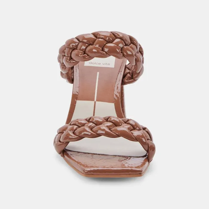 Dolce Vita Paily Heels Taupe Patent Stella Women Sandals
