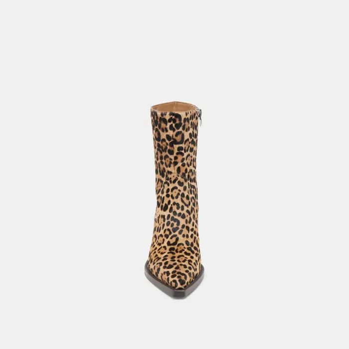 Dolce Vita Rutger Boots Leopard Calf Hair Women Boots and Booties