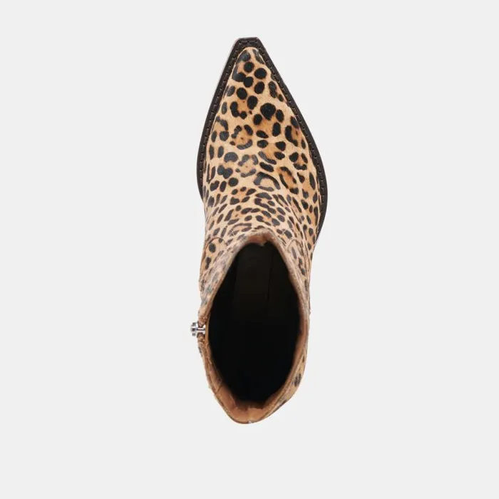 Dolce Vita Rutger Boots Leopard Calf Hair Women Boots and Booties