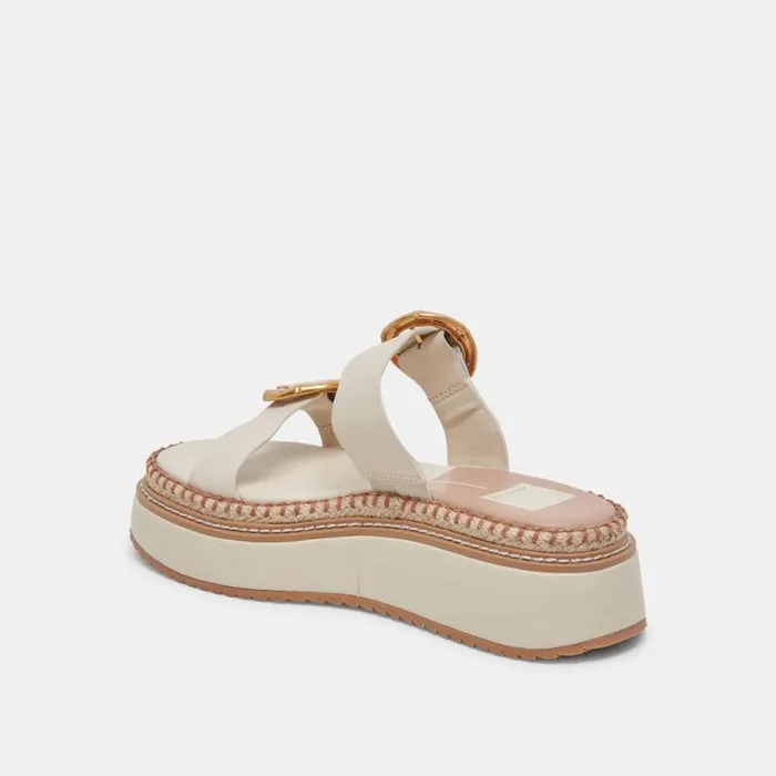 Dolce Vita Rysha Sandals Ivory Leather Women Sandals