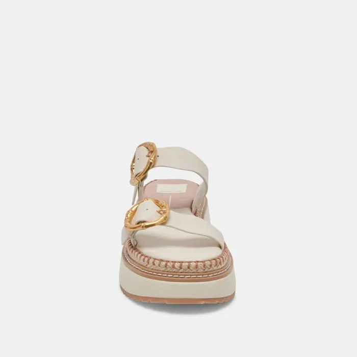 Dolce Vita Rysha Sandals Ivory Leather Women Sandals