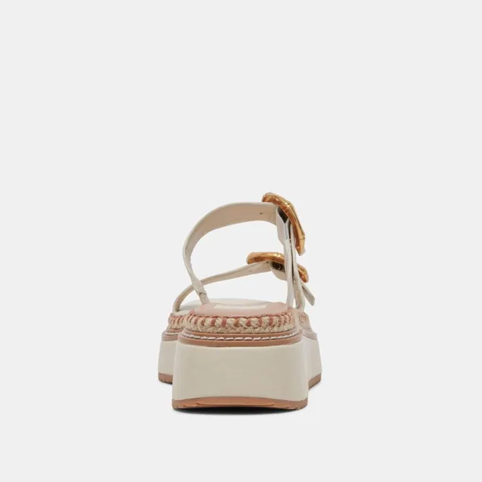 Dolce Vita Rysha Sandals Ivory Leather Women Sandals