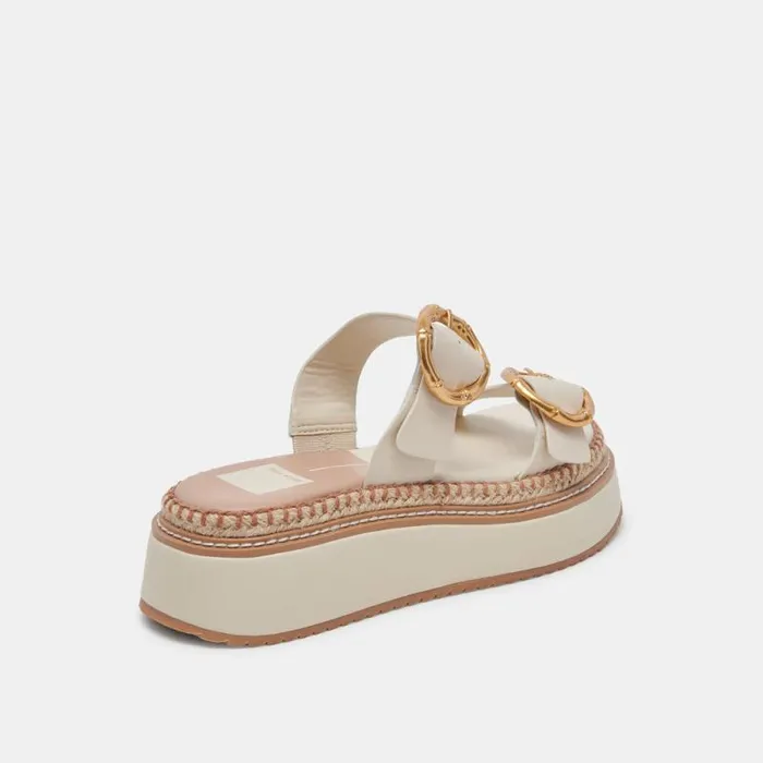 Dolce Vita Rysha Sandals Ivory Leather Women Sandals