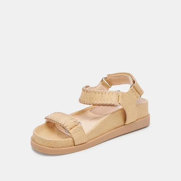 Dolce Vita Senora Sandals Lt Natural Raffia Women Sandals