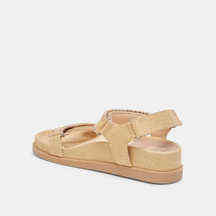 Dolce Vita Senora Sandals Lt Natural Raffia Women Sandals