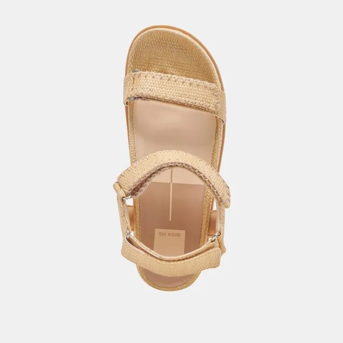 Dolce Vita Senora Sandals Lt Natural Raffia Women Sandals
