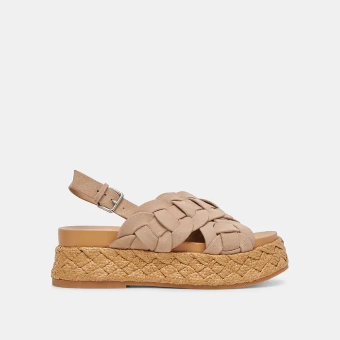 Dolce Vita Winder Sandals Camel Suede Women Sandals