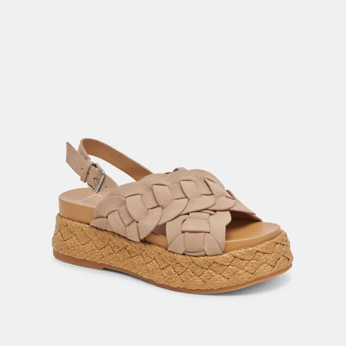 Dolce Vita Winder Sandals Camel Suede Women Sandals