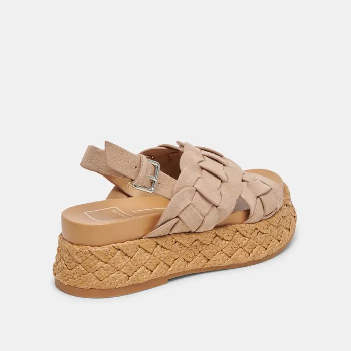 Dolce Vita Winder Sandals Camel Suede Women Sandals