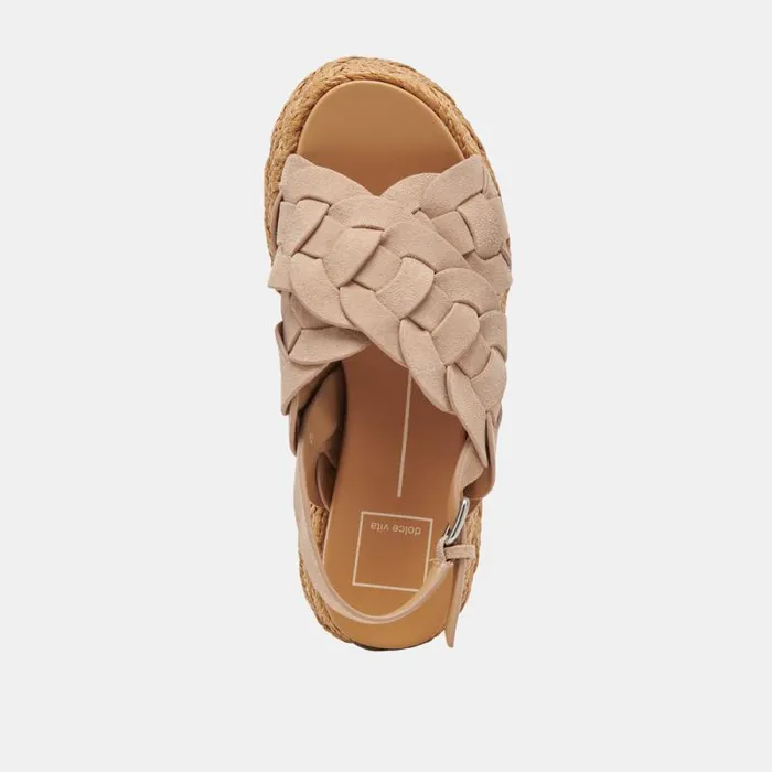 Dolce Vita Winder Sandals Camel Suede Women Sandals