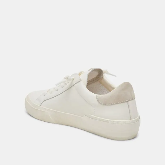 Dolce Vita Zina 360 Sneakers White Natural Recycled Leather Women Sneakers