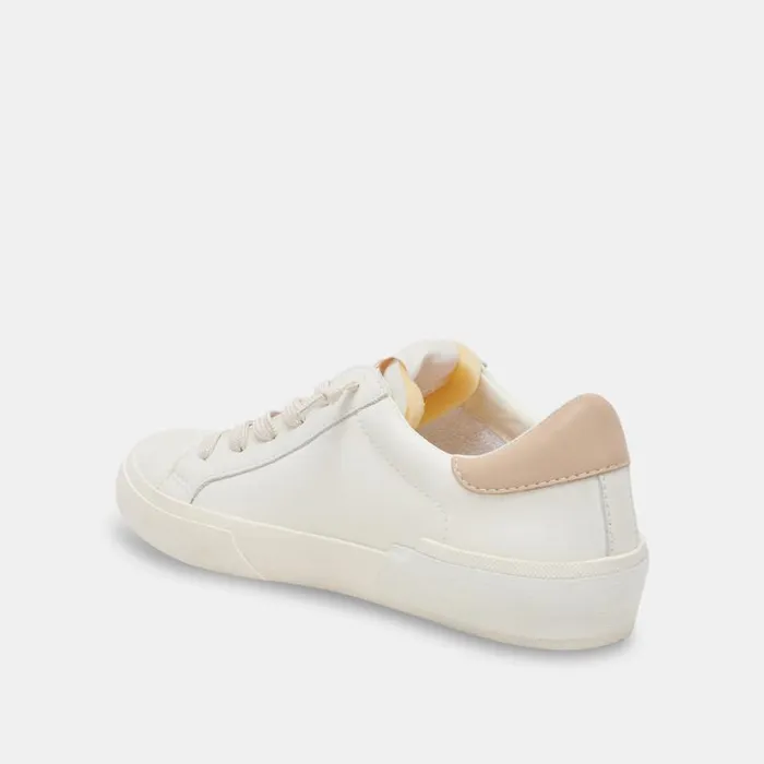 Dolce Vita Zina Foam 360 Sneakers White Dune Recycled Leather Women Sneakers