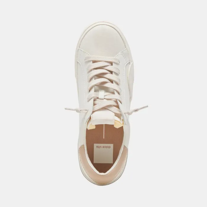 Dolce Vita Zina Foam 360 Sneakers White Dune Recycled Leather Women Sneakers