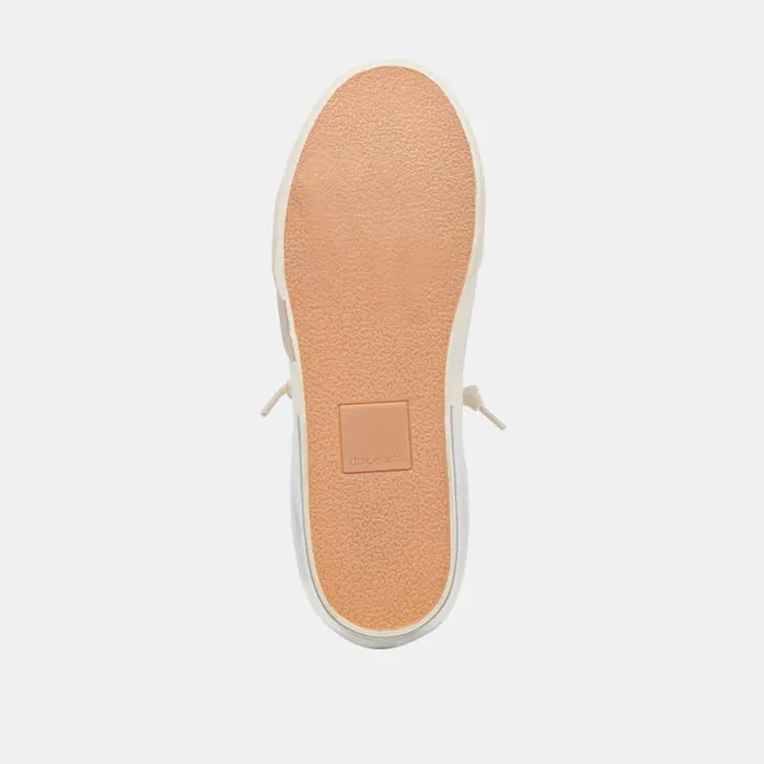 Dolce Vita Zina Plush Sneakers Off White Woven Women Sneakers