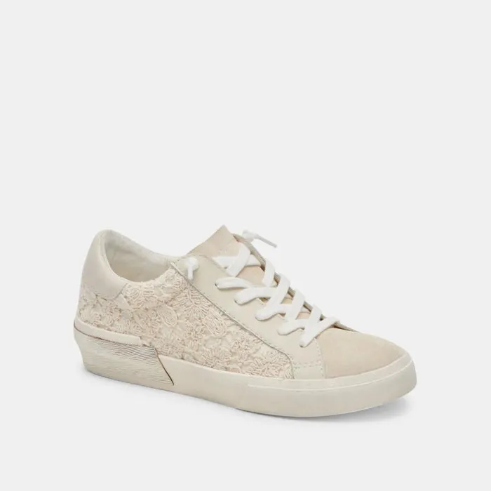 Dolce Vita Zina Sneakers Ecru Lace Women Sneakers