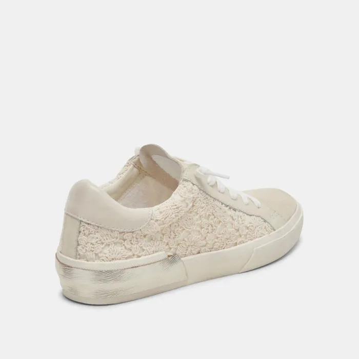 Dolce Vita Zina Sneakers Ecru Lace Women Sneakers
