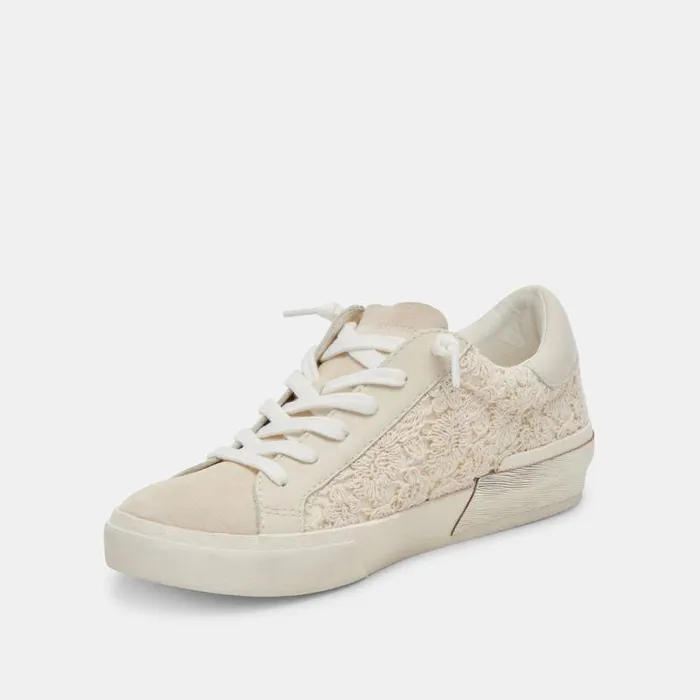 Dolce Vita Zina Sneakers Ecru Lace Women Sneakers