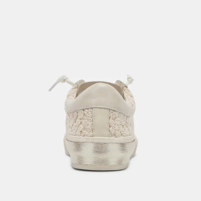Dolce Vita Zina Sneakers Ecru Lace Women Sneakers