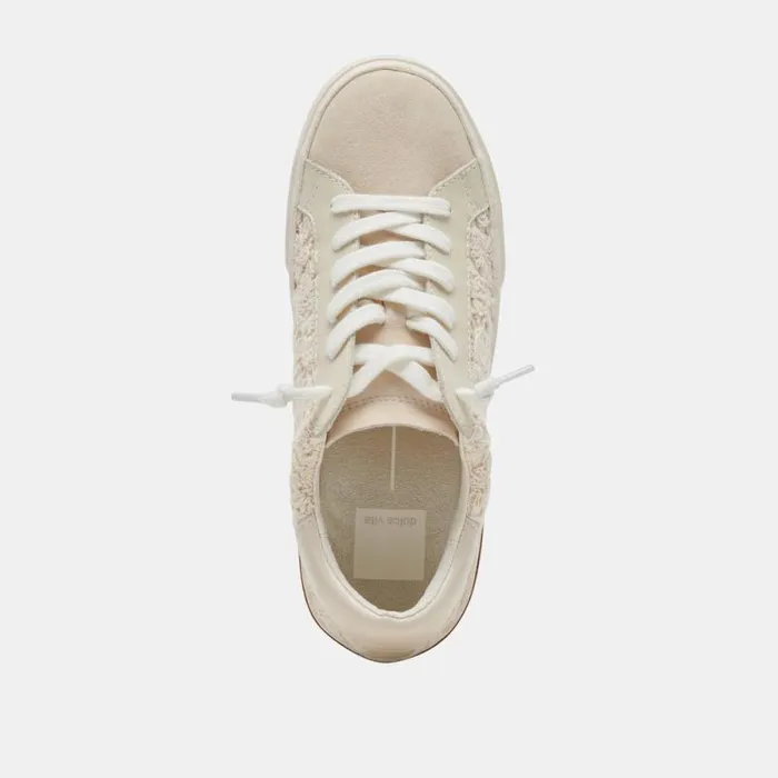 Dolce Vita Zina Sneakers Ecru Lace Women Sneakers