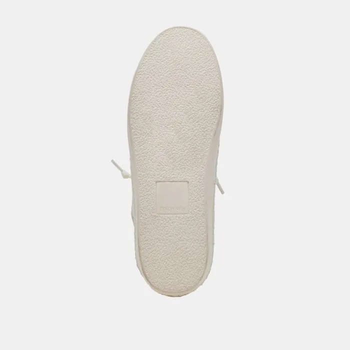 Dolce Vita Zolen Sneakers White Perforated Leather Women Sneakers