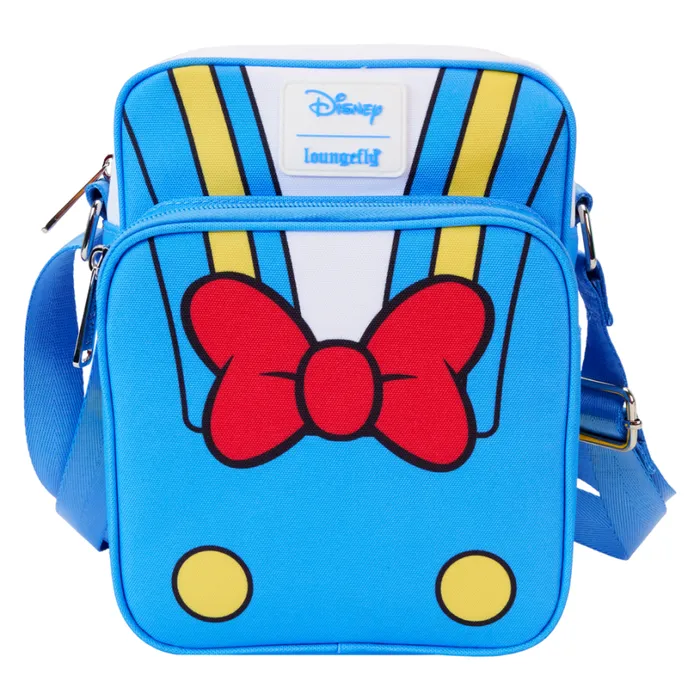Donald Duck 90th Anniversary Cosplay Nylon Passport Crossbody Bag Unisex Loungefly Bags and Wallets Donald Duck 90th Anniversary Cosplay Nylon Passport Crossbody Bag Unisex Loungefly Bags and Wallets