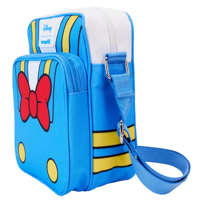 Donald Duck 90th Anniversary Cosplay Nylon Passport Crossbody Bag Unisex Loungefly Bags and Wallets Donald Duck 90th Anniversary Cosplay Nylon Passport Crossbody Bag Unisex Loungefly Bags and Wallets